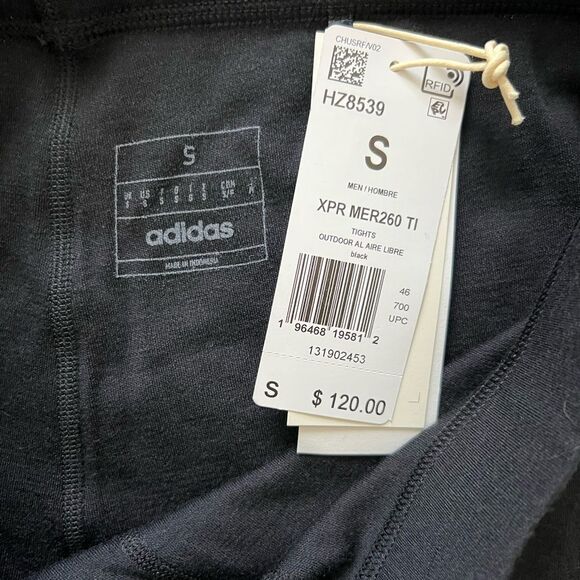 adidas Terrex Xperior Merino Baselayer 3/4 Tights Core Black - Picture 5 of 7